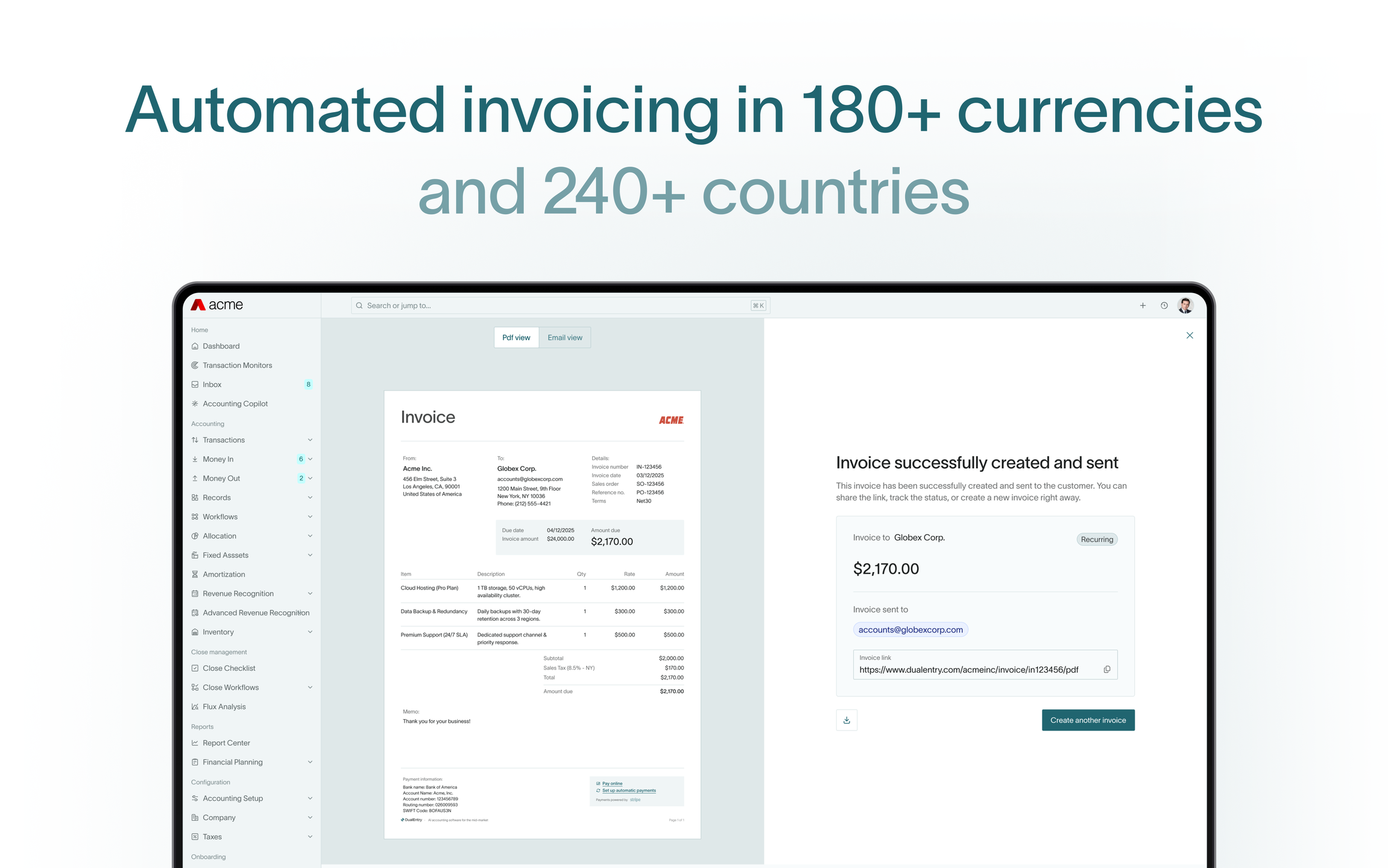 Invoicing