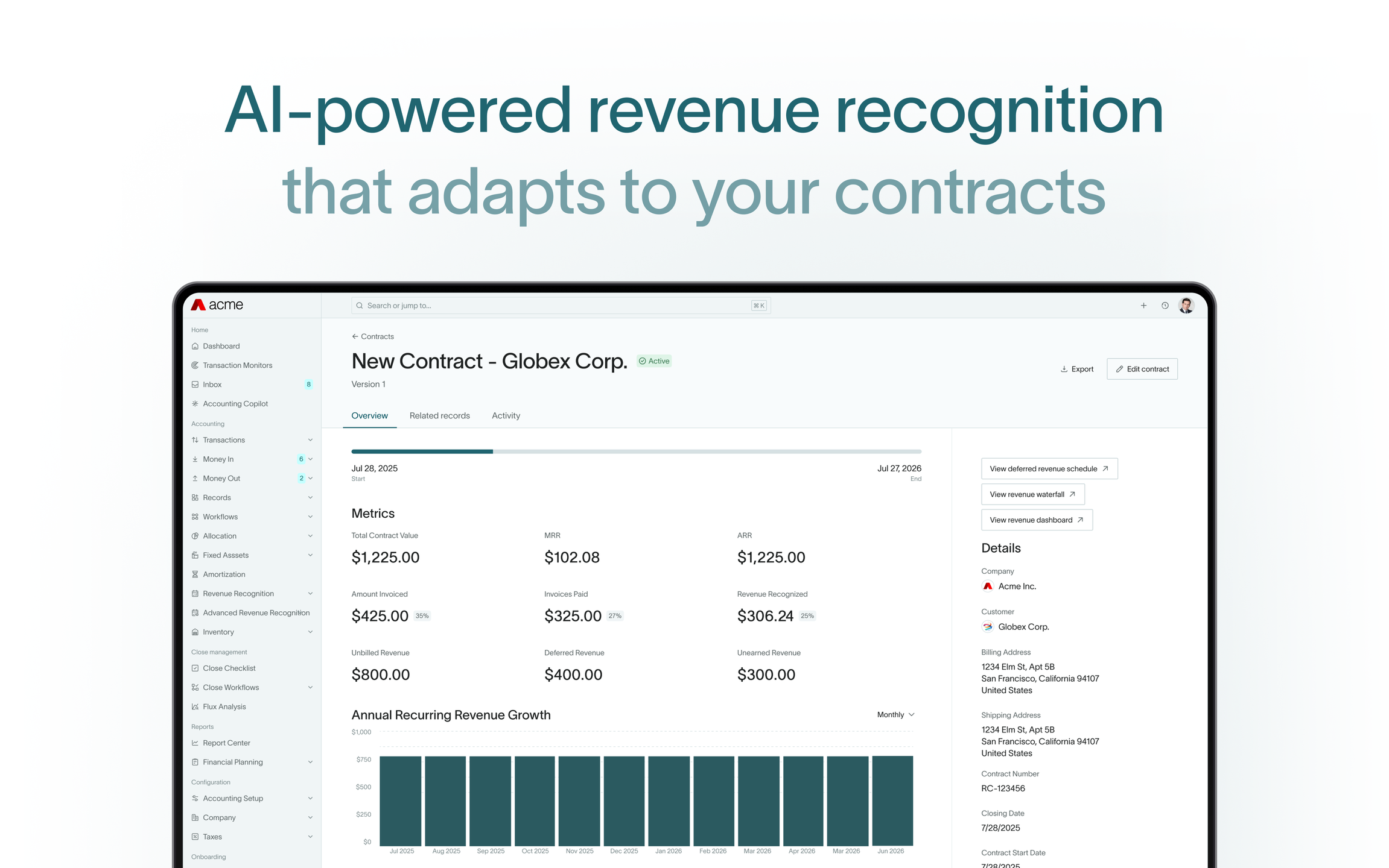 Revenue recognition