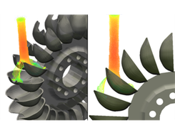 3-D Pelton Wheel Simulation