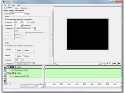 Empty project - view of export parameters