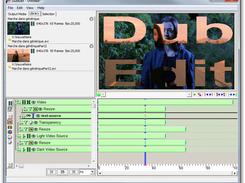 Mixing 2 video sources using a text as a mask