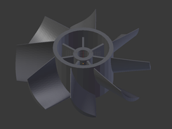Rotor created with the DuctedFanDesignLibrary