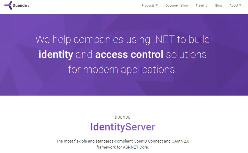 Duende IdentityServer Screenshot 1