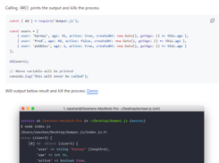 Dumper.js Screenshot 1