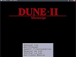 The main menu, with the french language file loaded