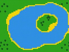 Downscaled version of the exported lake example