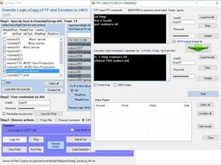 Ftp file and run command together in selected servers