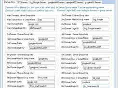 Setup company domain or server groups
