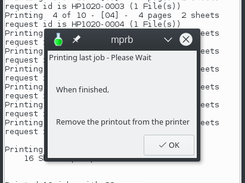 kmprb - Printing pass two - please wait