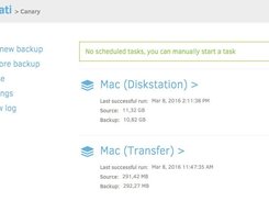 The main window of Duplicati 2.0