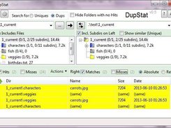Searching for duplicates within a single folder (same directory on left and right sides)