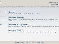 Main Panel of ACP DV Portal