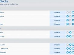 Manage Blocks Panel of ACP DV Portal