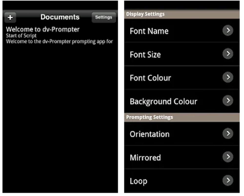 dv Prompter Screenshot 1