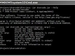 dvorcode CLI - command-line help