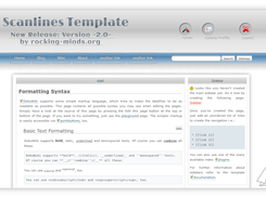 Dokuwiki Template Scanlines Screenshot 1