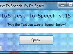 The Dx5 Text To Speech