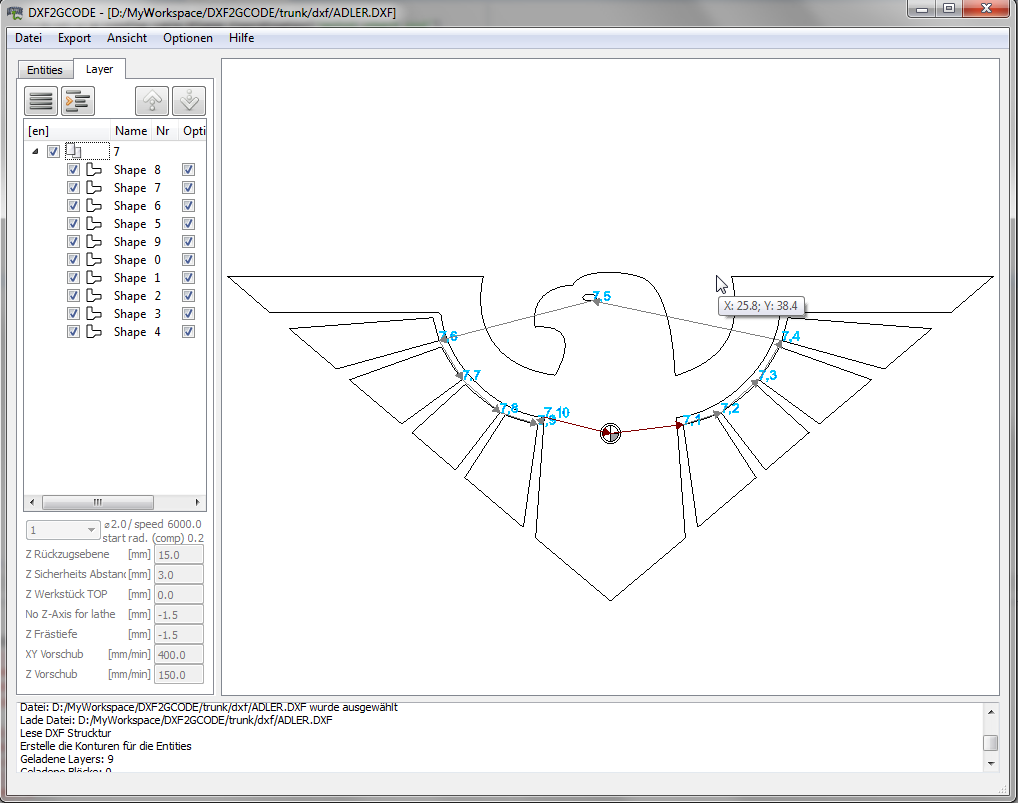 how to convert gcode to dxf