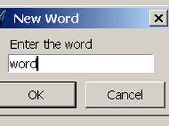 New Word Window