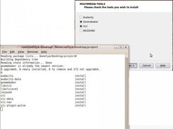 A window is popped up showing tool installtion from net