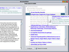 Shows documents related to each other (e.g. same author, similar content) as a browsing metaphor.