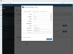 User account page