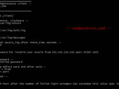 sshd protector config file
