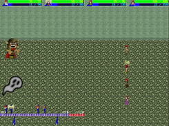 Combat - Eric, Rebecca, Irravonia & Queen Shanda