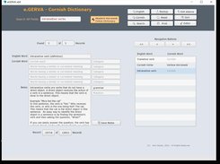 eGERLYVER  x64  - Cornish Dictionary Screenshot 2