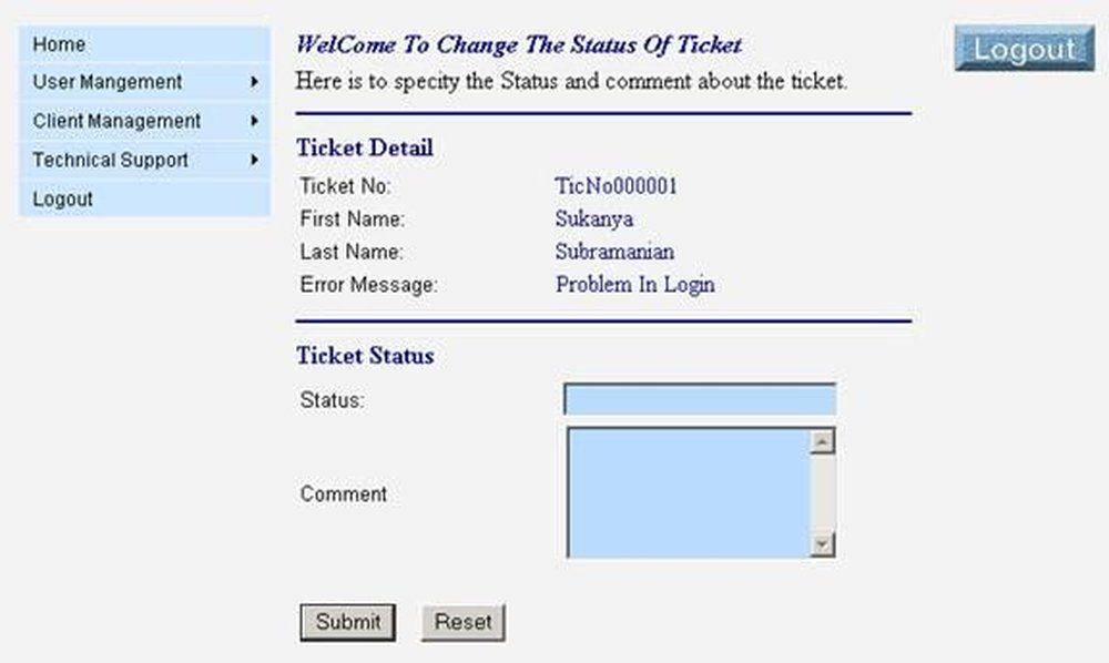 E-Helpdesk Support Screenshot 1