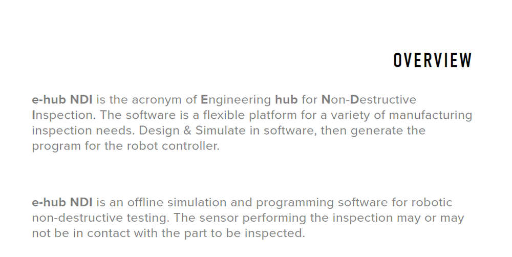 E-Hub NDI Screenshot 1