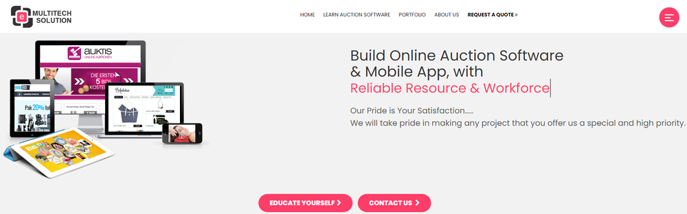 E-Multitech Auction Screenshot 1