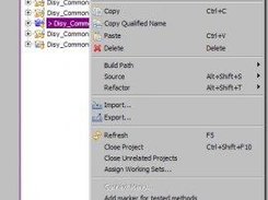 context menu entry in package explorer