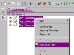 context menu entry in synchronize view