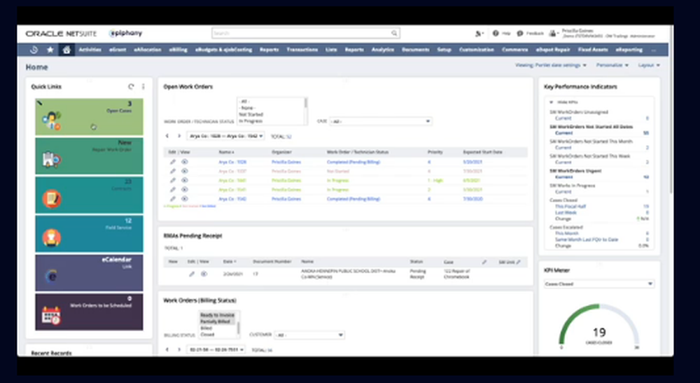 Epiphany Repair Management Screenshot 1