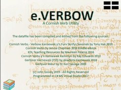 e.VERBOW  x64  Conjugated Cornish Verb Screenshot 2