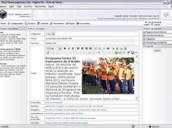 Postagem de Notcias com editor HTML WYSIWYG