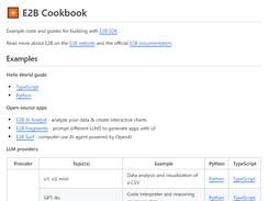 E2B Cookbook Screenshot 1