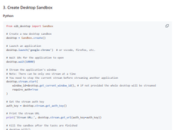 E2B Desktop Sandbox Screenshot 1