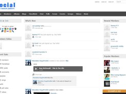 Social network platform Screenshot 1