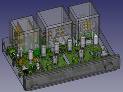 FreeCAD-PCB workbench: Tube amplifier