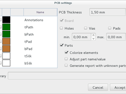 FreeCAD-PCB workbench: open dialog