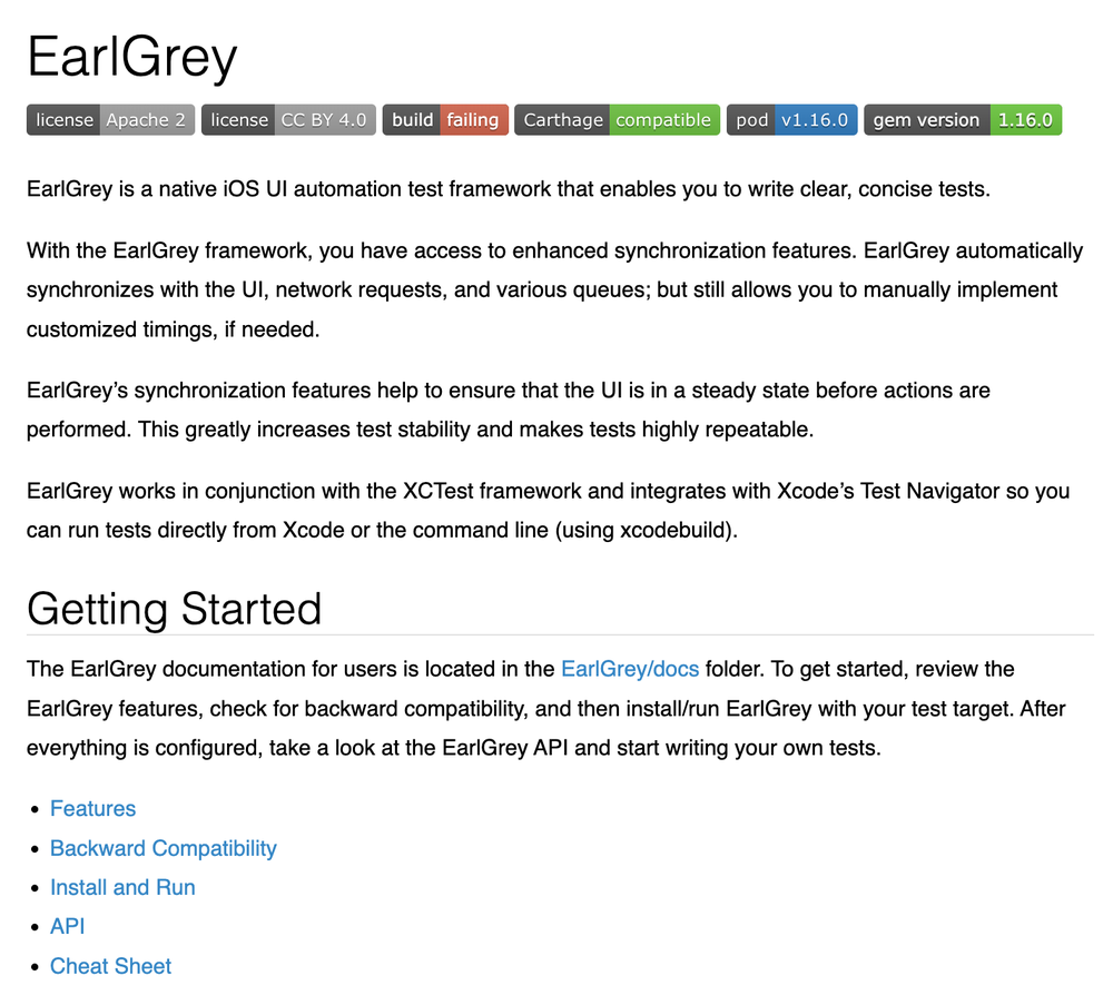 EarlGrey Screenshot 1