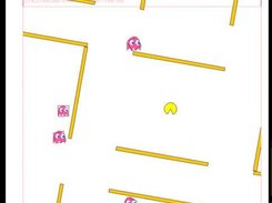 A pacman & ghost game in a 2D continuous environment