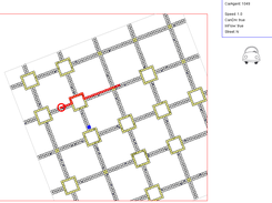 A simple grid-based traffic scenario
