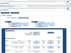 A web based pricing tool that uses an existing spreadsheet to calculate prices for  computer hardware