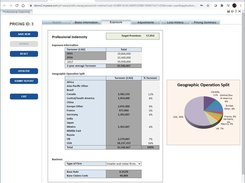 A web based pricing tool that uses an existing spreadsheet to calculate prices for  insurance products