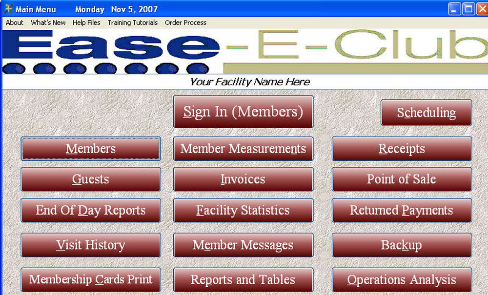 Ease-E-Club Screenshot 1