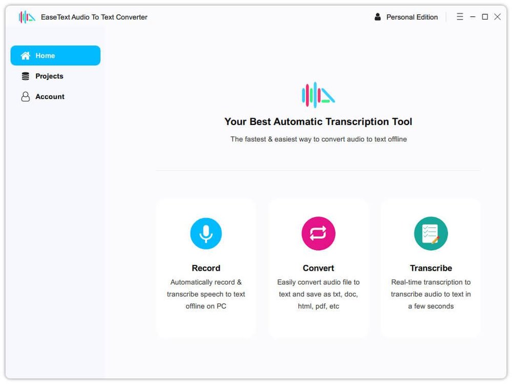 easetext audio to text converter