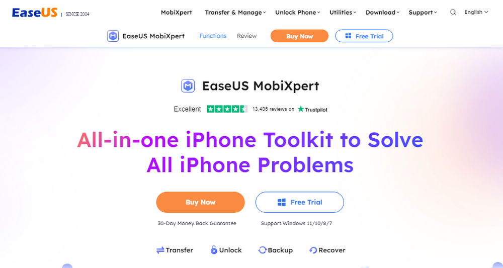 EaseUS MobiXpert Screenshot 1